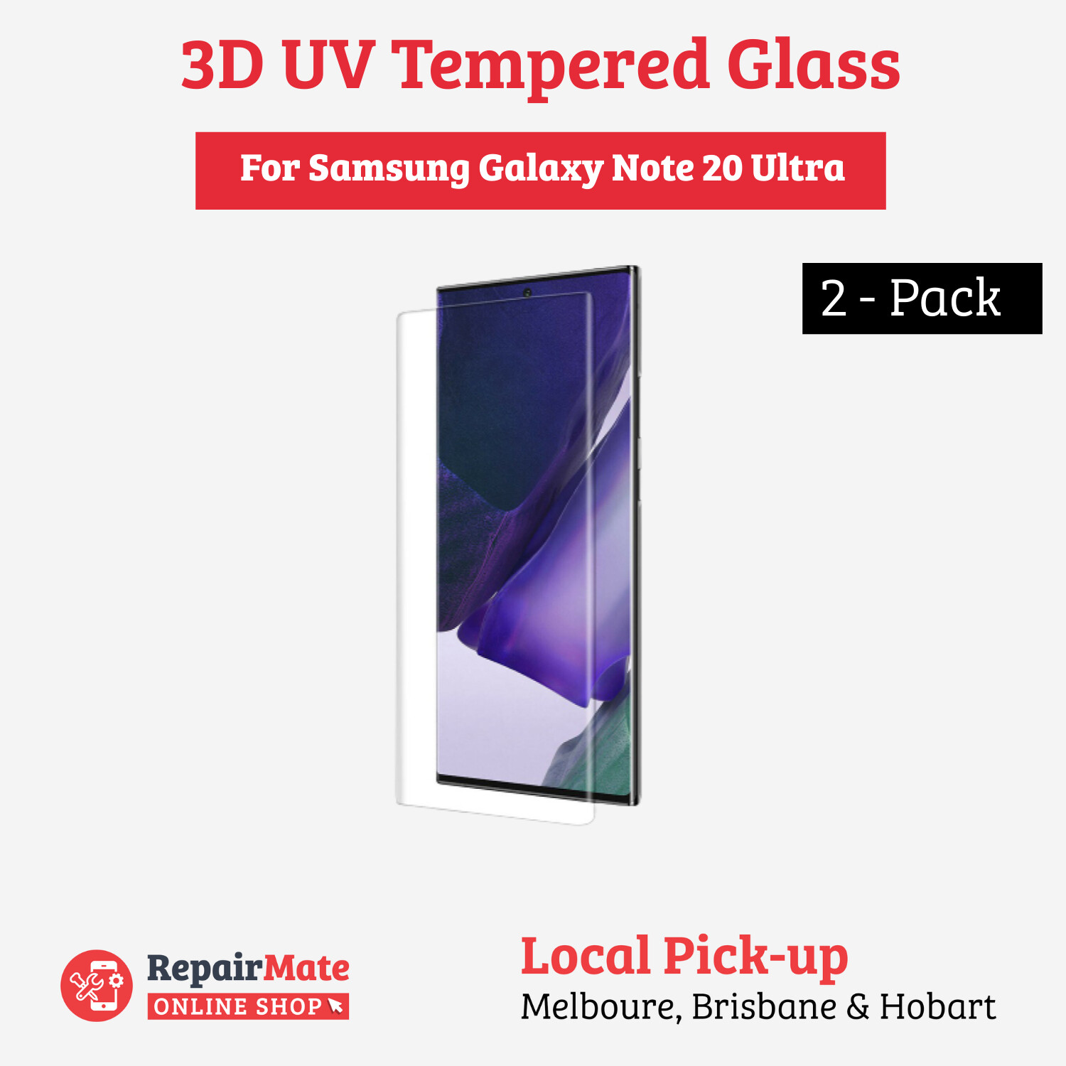 Samsung Galaxy Note 20 Ultra 3D UV Tempered Glass
