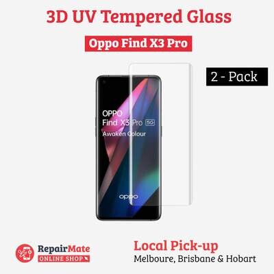 Oppo Find X3 Pro 3D UV Tempered Glass [2 Pack]