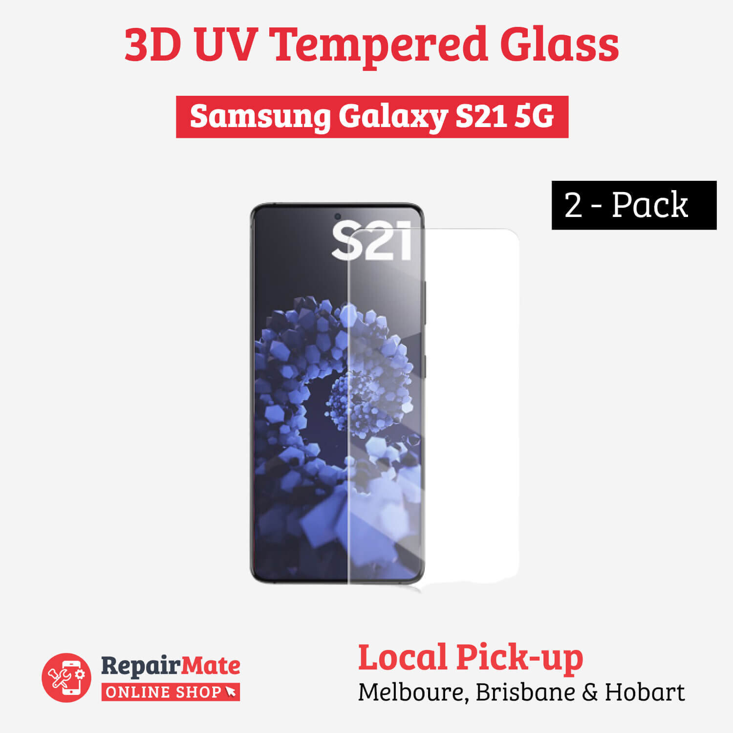 Samsung Galaxy S21 5G 3D UV Tempered Glass