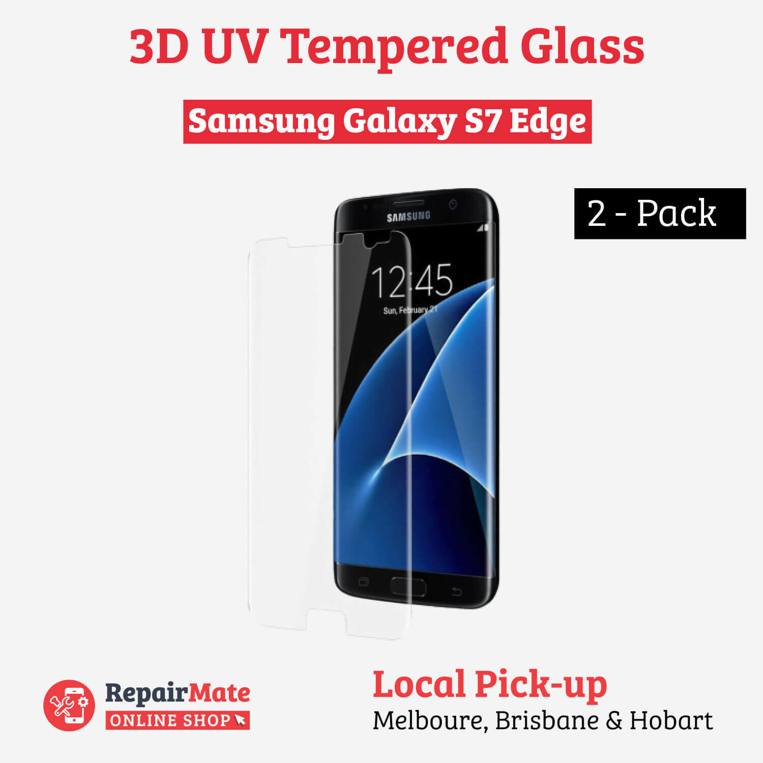 Samsung Galaxy S7 Edge 3D UV Tempered Glass