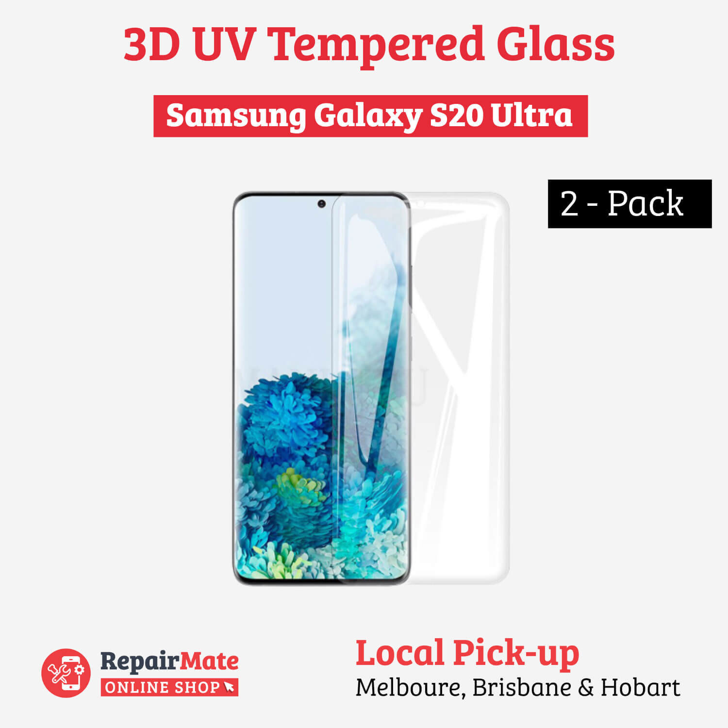 Samsung Galaxy S20 Ultra 3D UV Tempered Glass