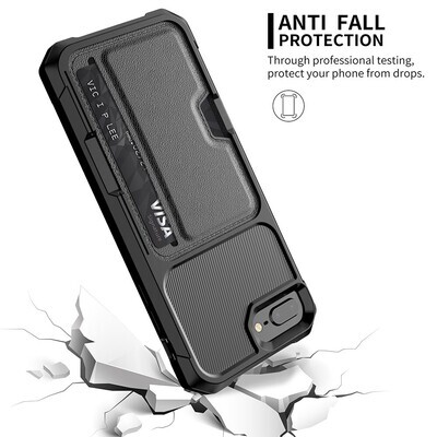 Heavy Duty Case with Card Slot for iPhone SE 2022