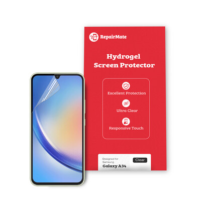 Samsung Galaxy A34 Premium Hydrogel Screen Protector [2 Pack]