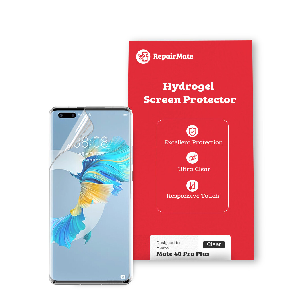 Huawei Mate 40 Pro Plus Premium Hydrogel Screen Protector [2 Pack]