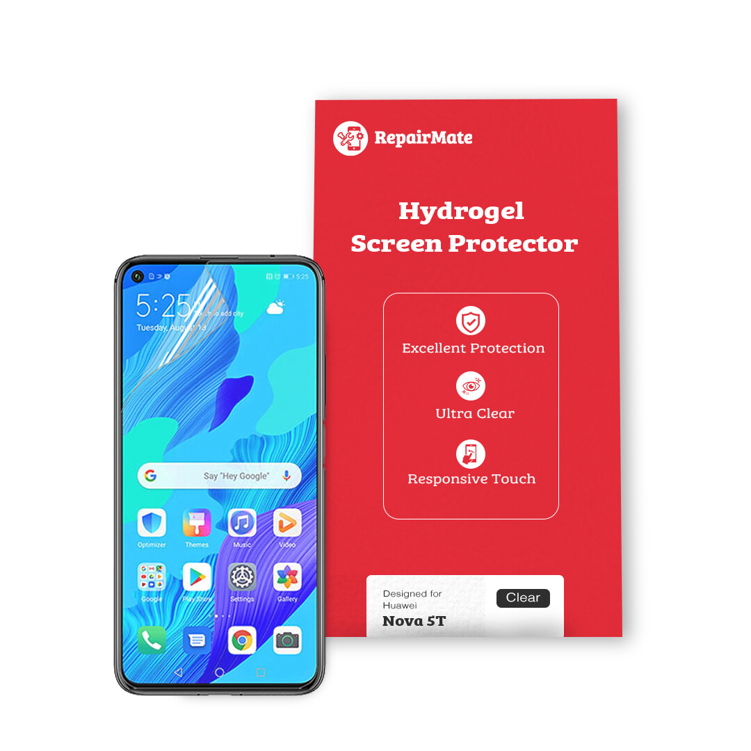 Huawei Nova 5T Premium Hydrogel Screen Protector [2 Pack]