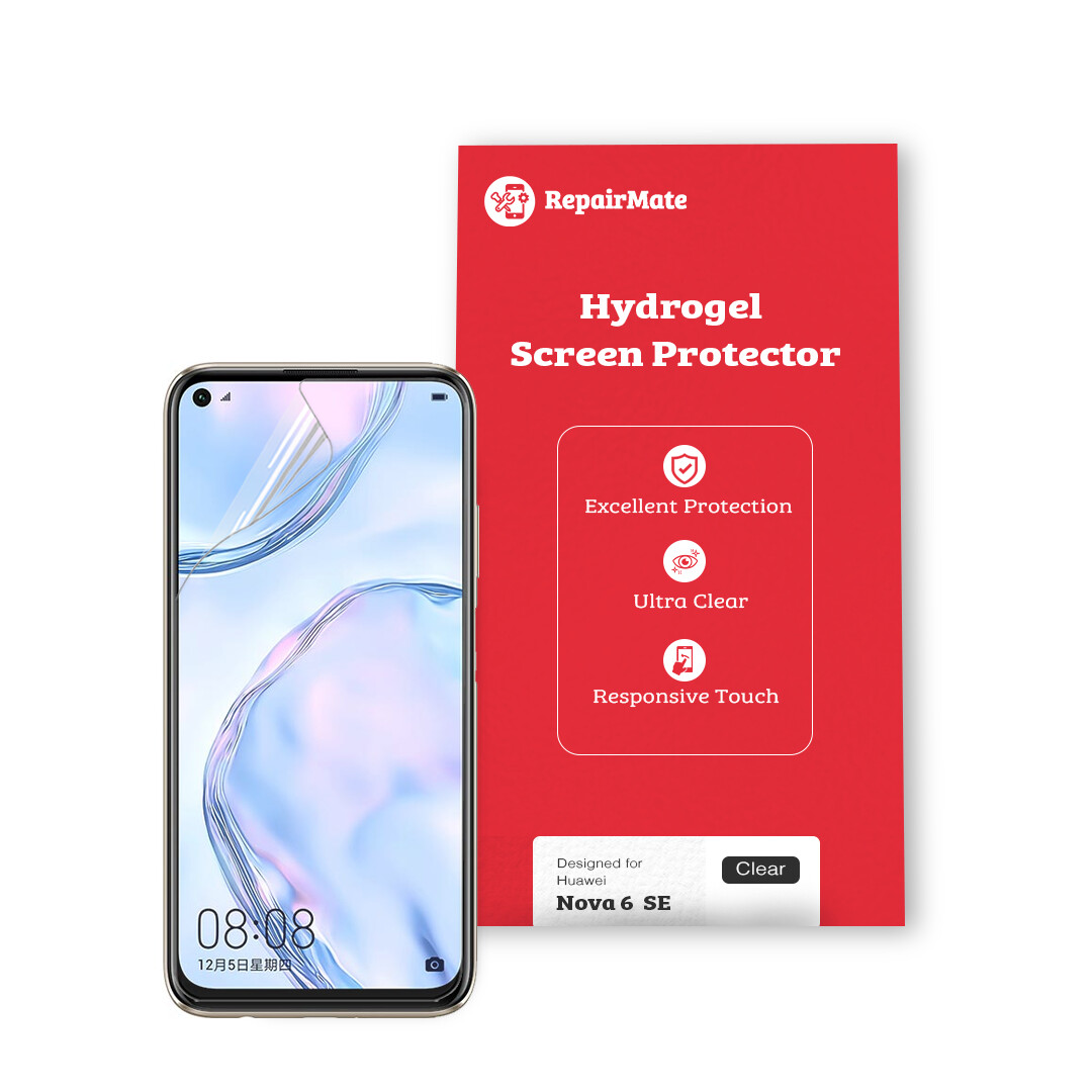 Huawei Nova 6 SE Premium Hydrogel Screen Protector [2 Pack]
