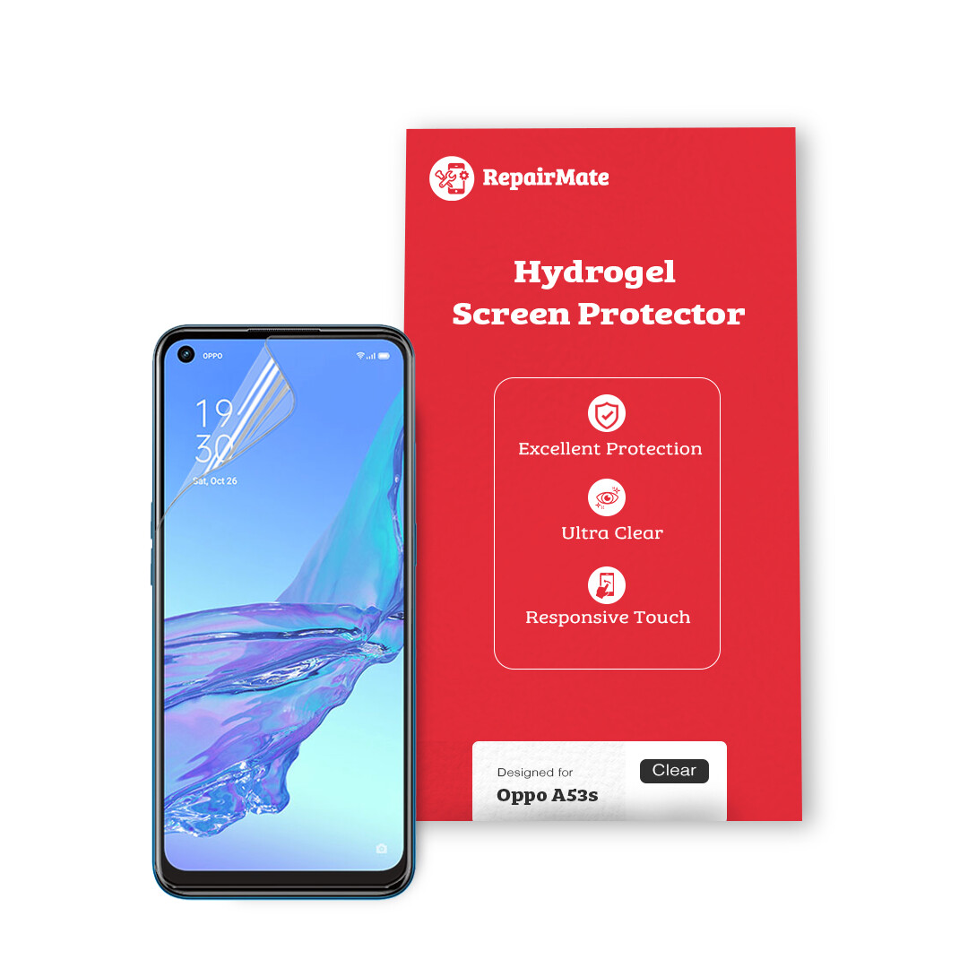 Oppo A53s 5G Premium Hydrogel Screen Protector [2 Pack]