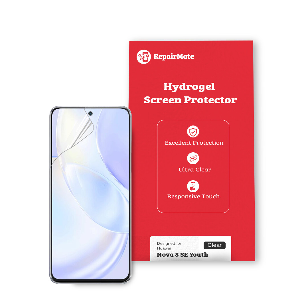 Huawei Nova 8 SE Youth Premium Hydrogel Screen Protector [2 Pack]