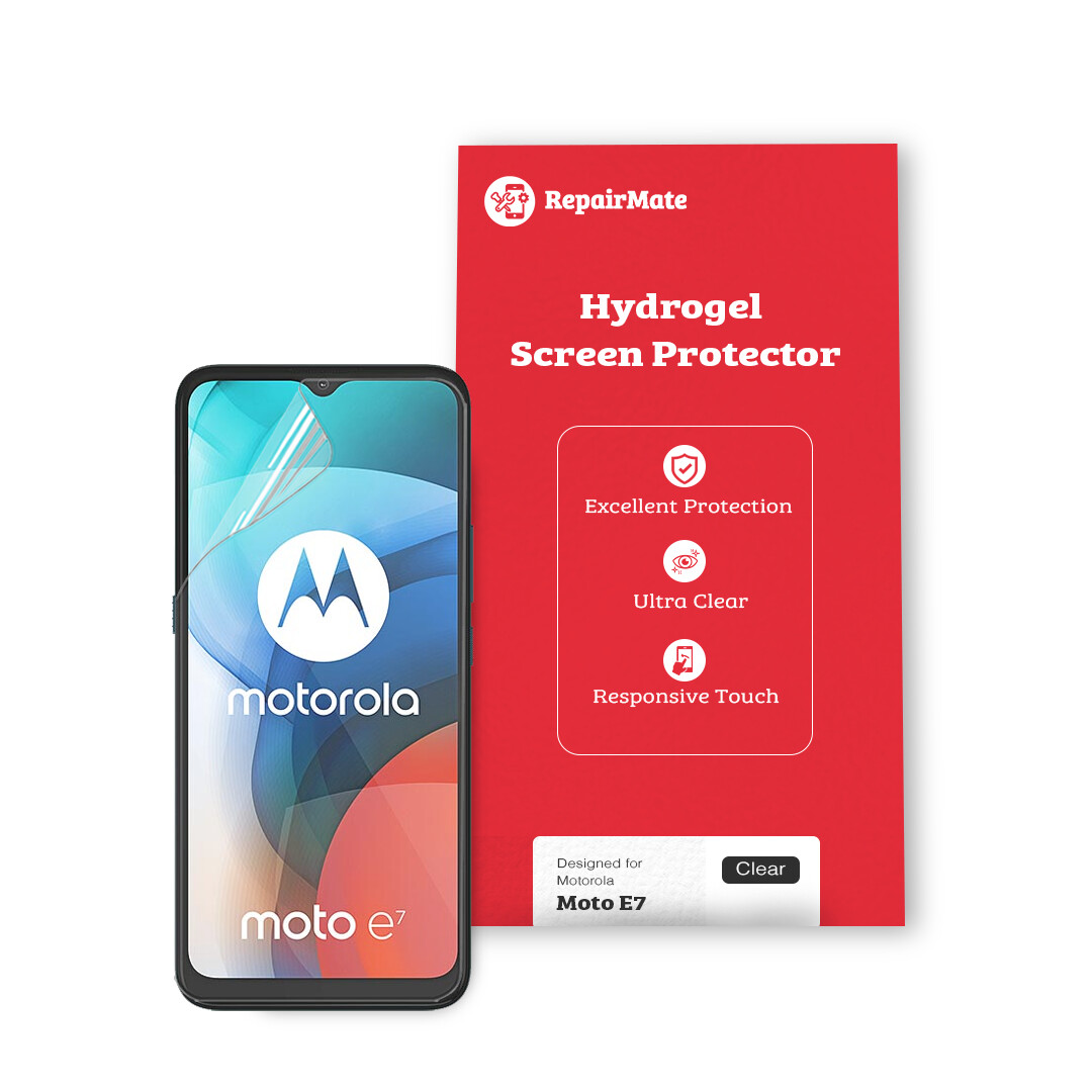 Motorola Moto E7 Premium Hydrogel Screen Protector [2 Pack]