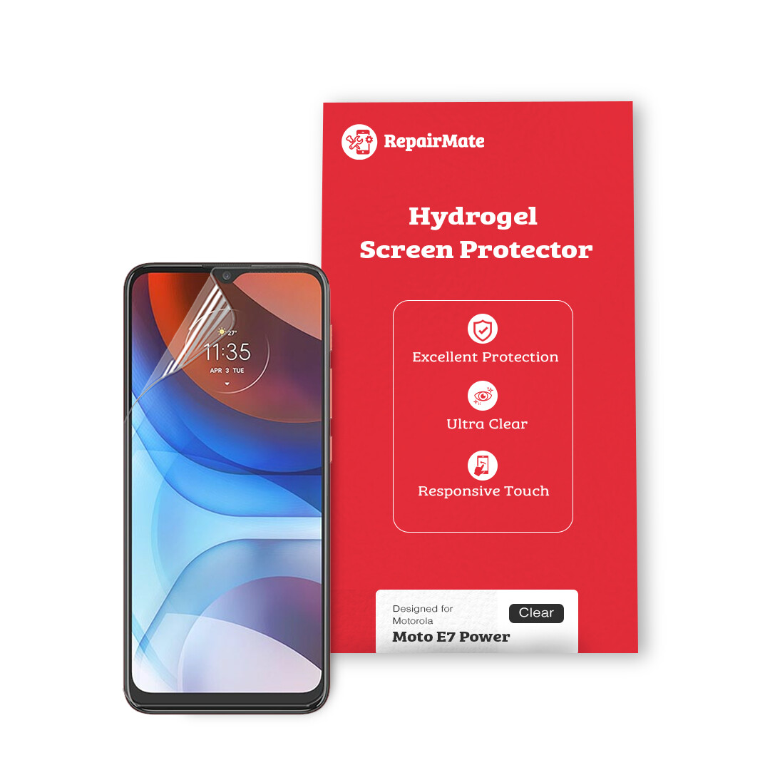 Motorola Moto E7 Power Premium Hydrogel Screen Protector [2 Pack]