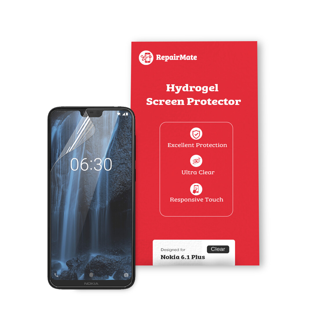 Nokia 6.1 Plus Premium Hydrogel Screen Protector [2 Pack]
