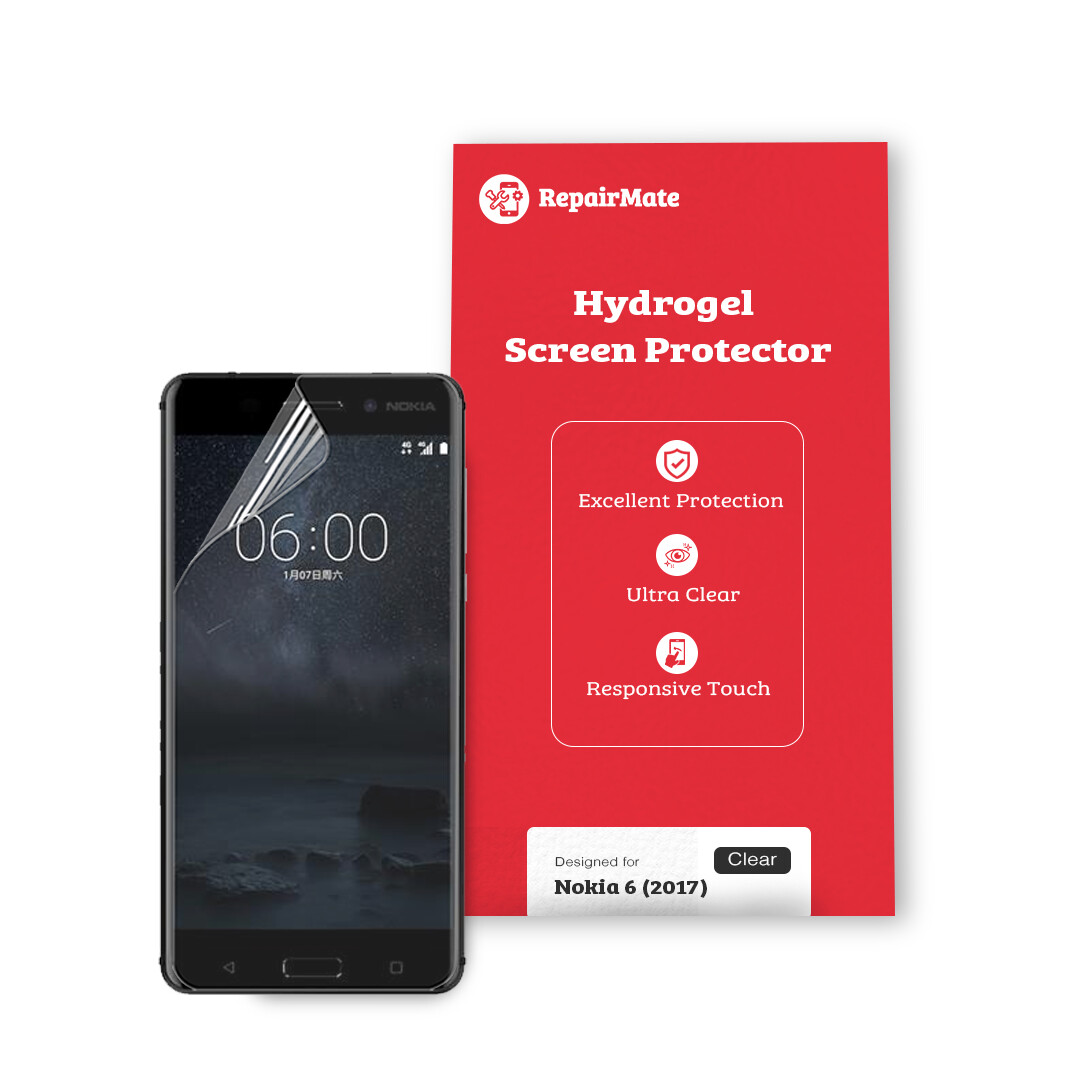Nokia 6 (2017) Premium Hydrogel Screen Protector [2 Pack]