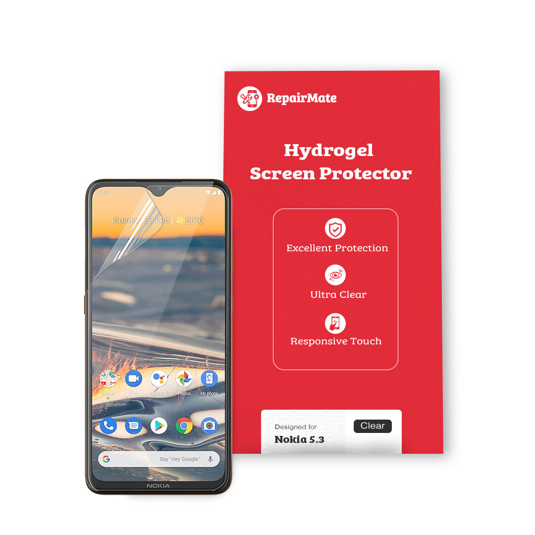 Nokia 5.3 Premium Hydrogel Screen Protector [2 Pack]