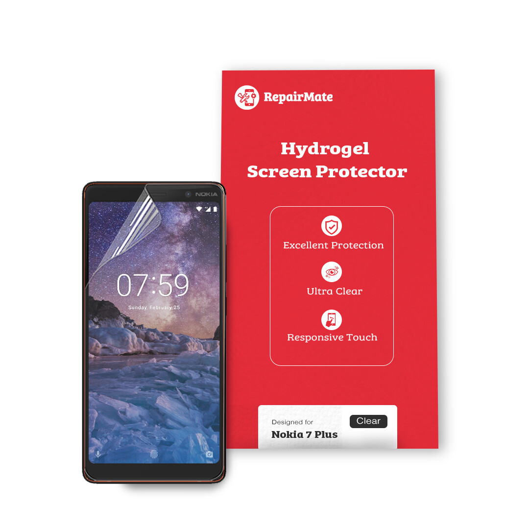 Nokia 7 Plus Premium Hydrogel Screen Protector [2 Pack]