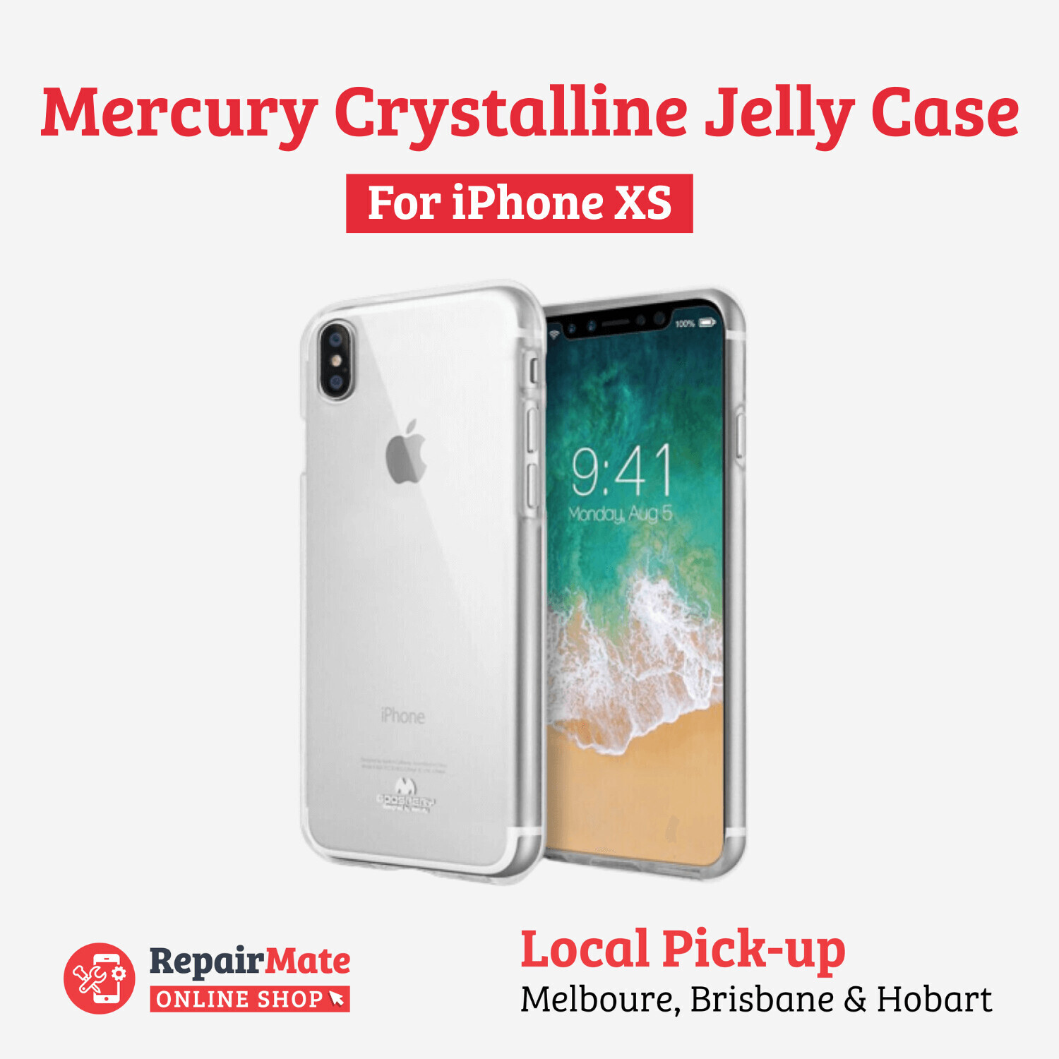 iPhone XS Mercury Crystalline Jelly Case Cover
