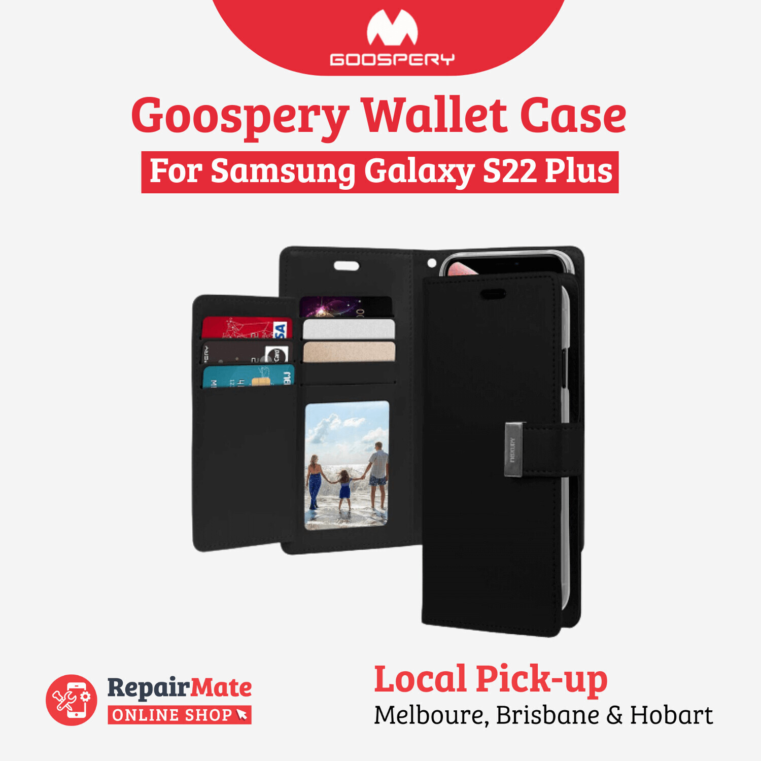 Samsung Galaxy S22 Plus Goospery Wallet Case