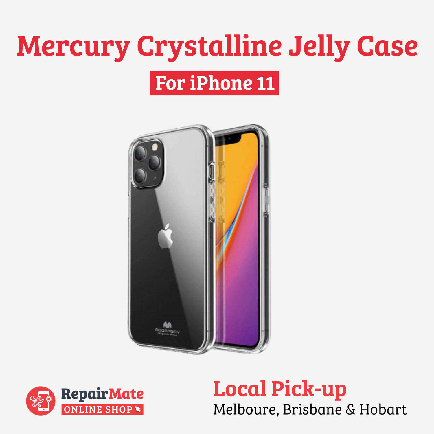 iPhone 11 Mercury Crystalline Jelly Case Cover
