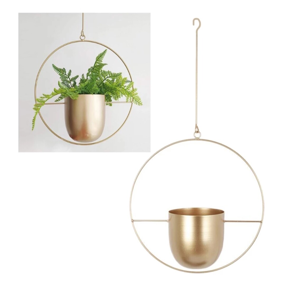 Luxe round planter Gold