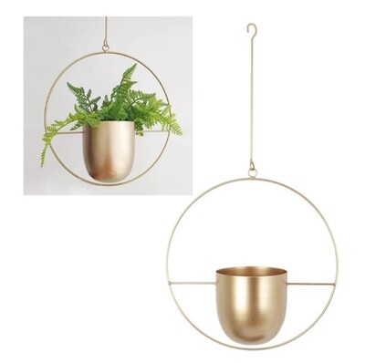 Luxe round planter Gold