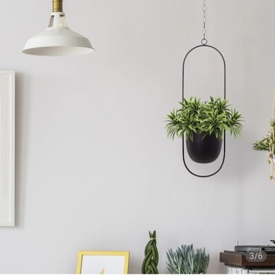 Luxe planter oval Black