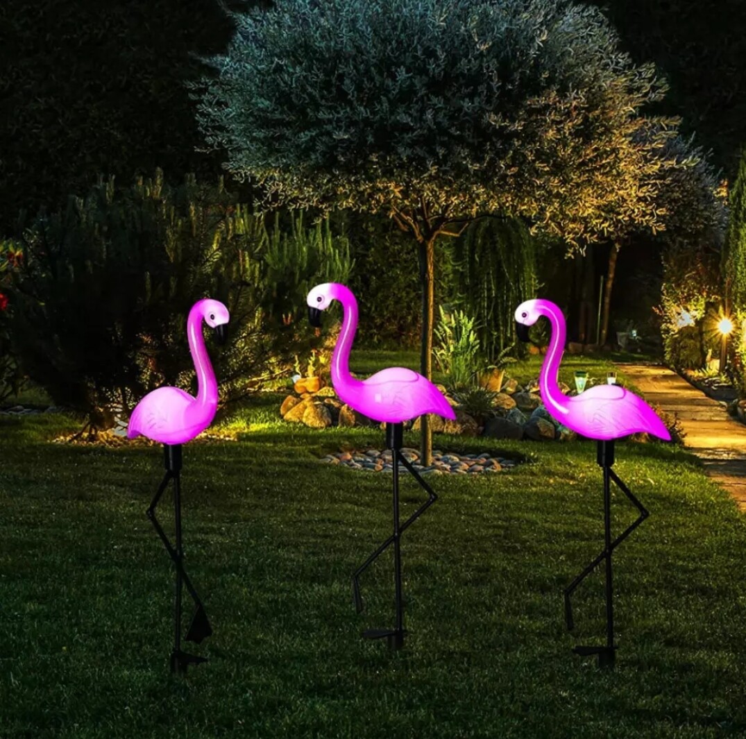 Flamingo LED solar light