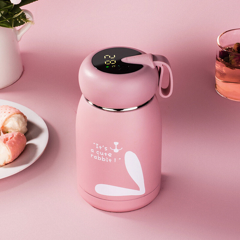 Waterproof Vacuum Stainless Steel Sensor LED Temperature Display Smart Water Bottle