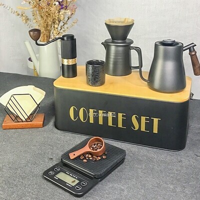 Fashionable portable PU bag with V60 coffee Paper Filters -Easy Manual Brew Maker Gift set - Strong Flavor Brewer kit