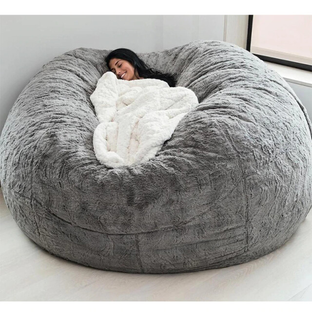 Giant 7FT Memory Foam Furniture Bean Bag - Big Sofa with Soft
