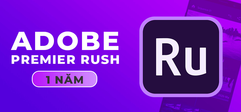 Tài khoản Adobe Premier Rush ( 1 năm )