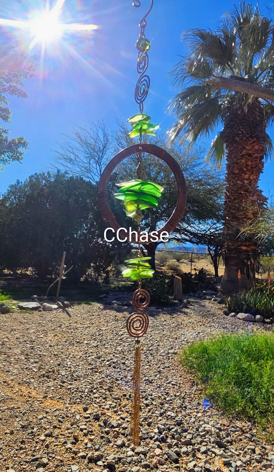 Green Spinner Suncatcher