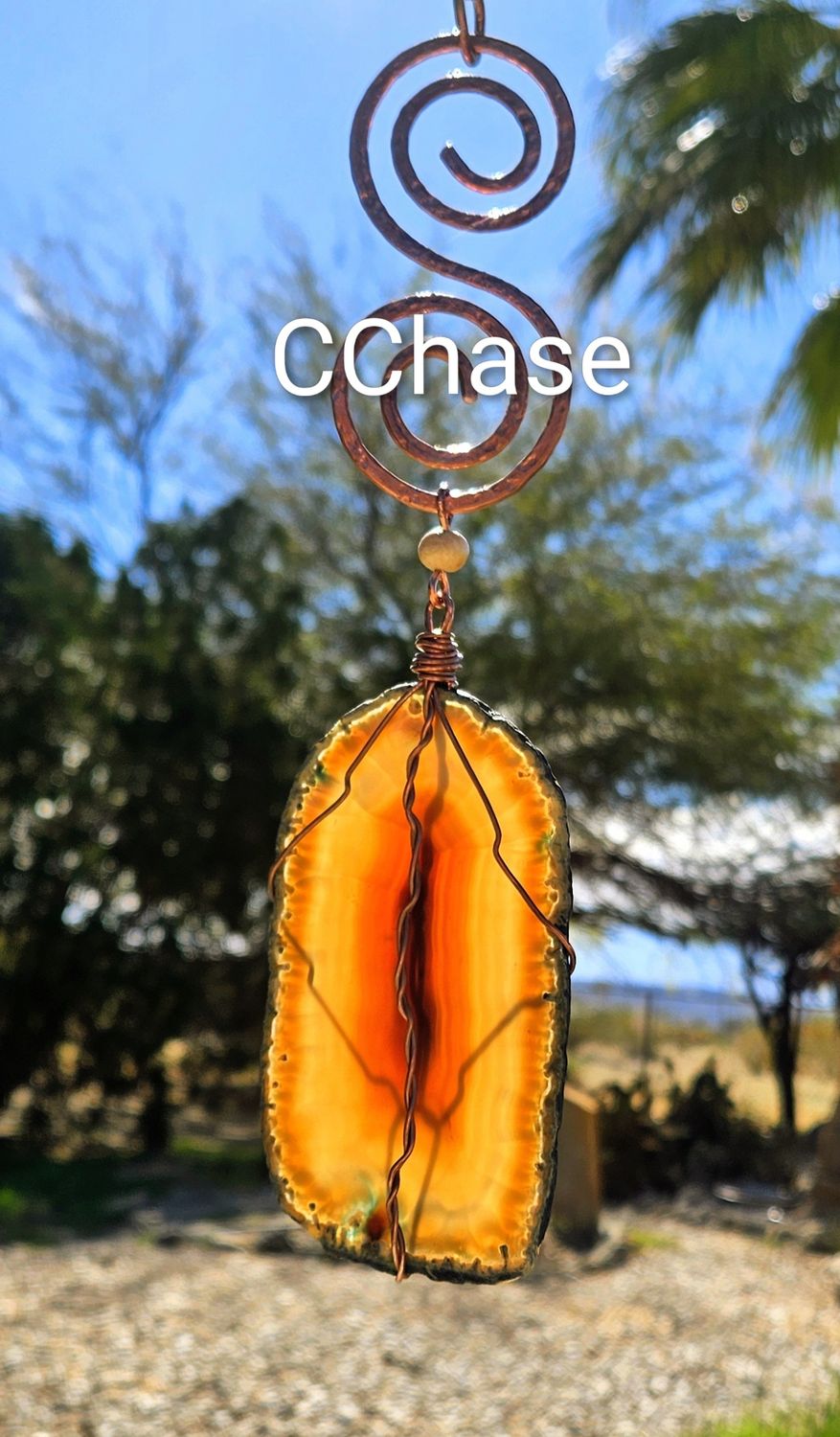 The Agate Slice (Large neutral tone)