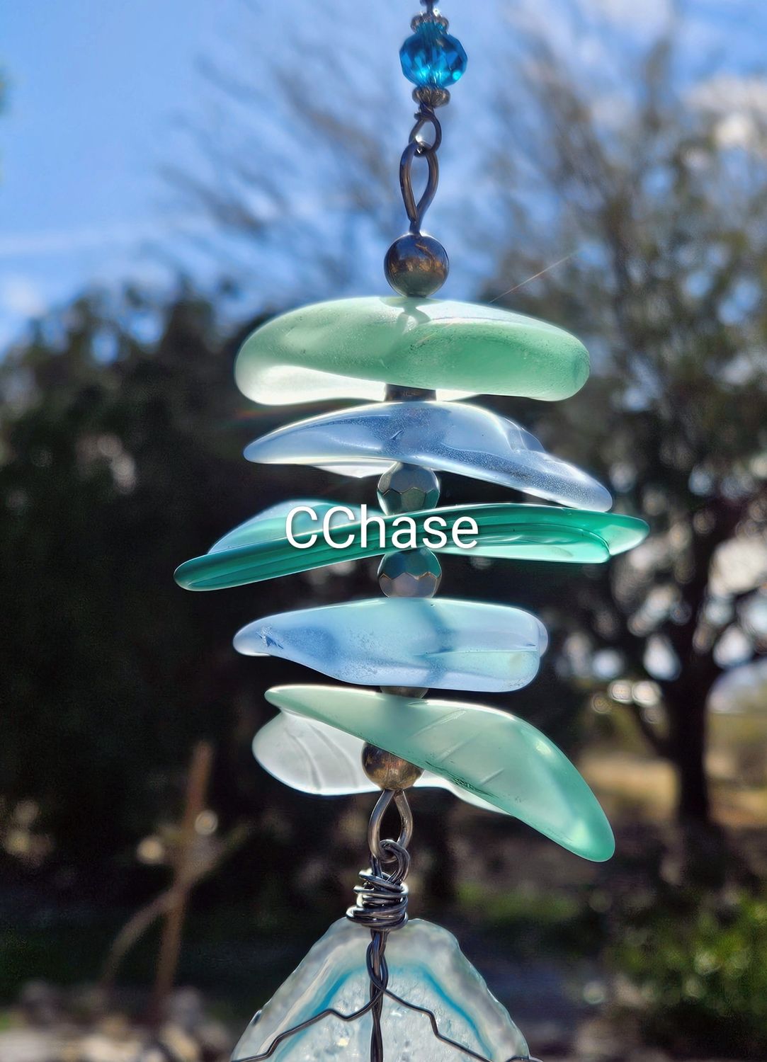 The Agate Slice (blue)