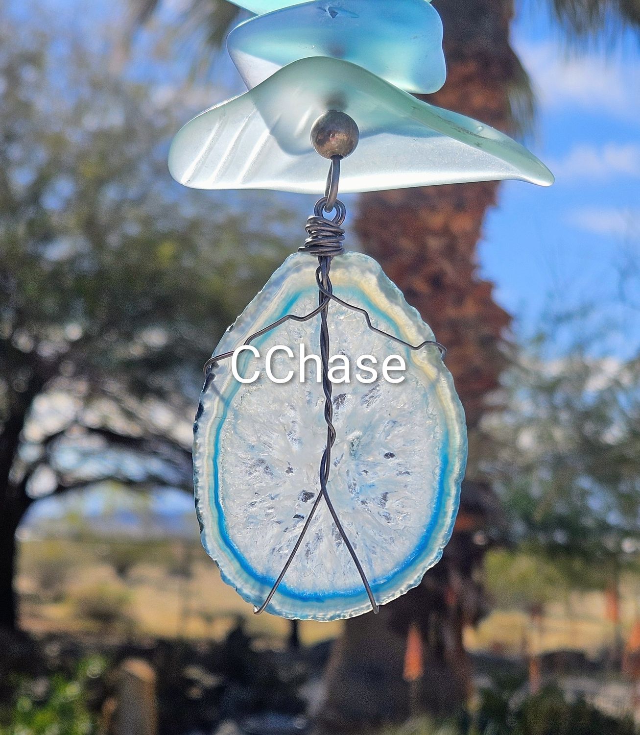 The Agate Slice (blue)