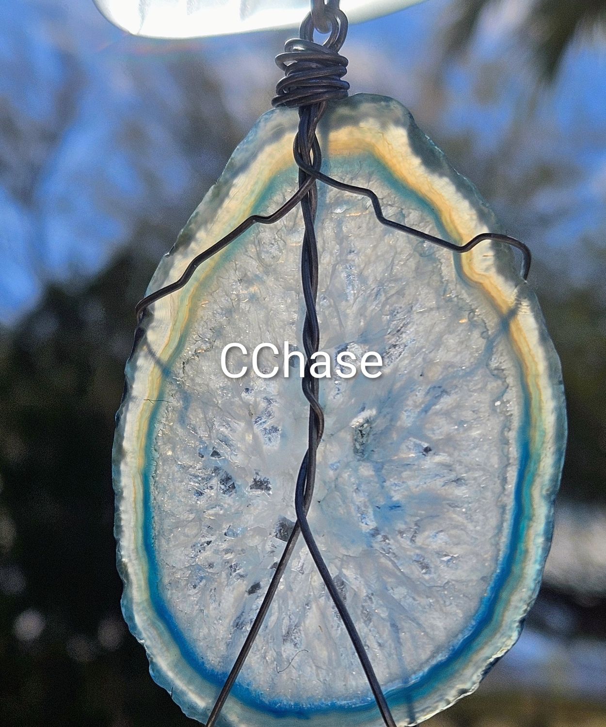 The Agate Slice (blue)