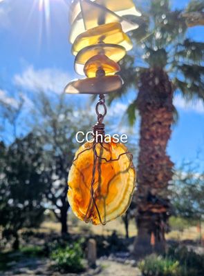 The Agate Slice (golden yellow)