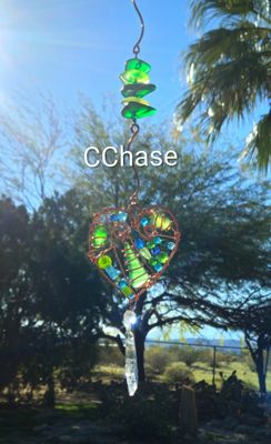 Funky Heart Suncatcher Strand