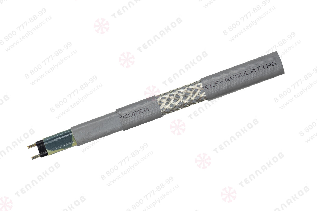 FINE Korea SRF 10-2CR кабель греющий, саморегулирующийся (в оплётке)