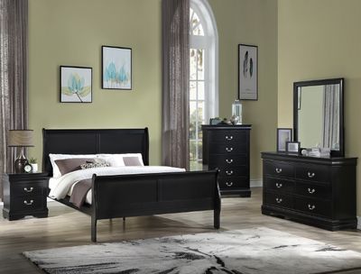 Black Louis Phillipe Bedroom