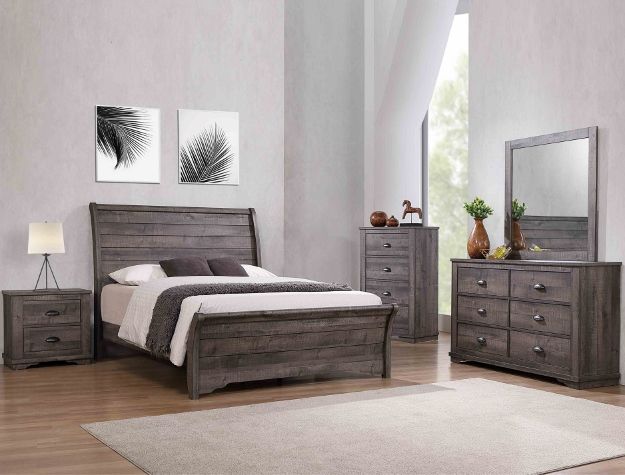 Grey Coralee Bedroom
