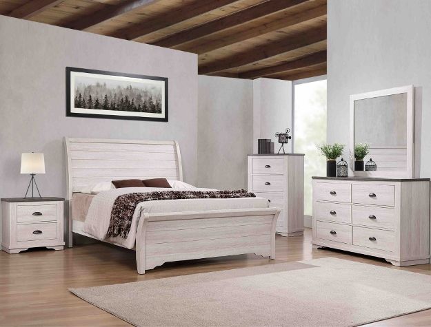 White Coralee Bedroom