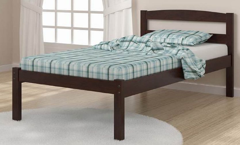 Cappuccino Platform Bed