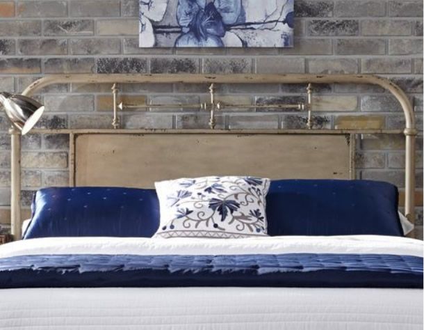Vintage Cream Complete Metal Bed