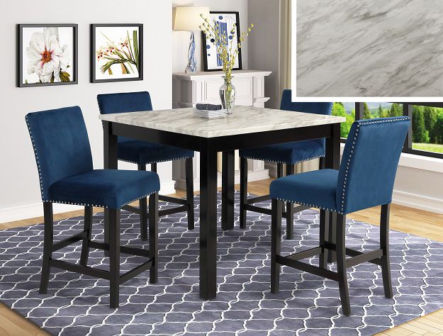 Royal Blue Counter Height Dining Table