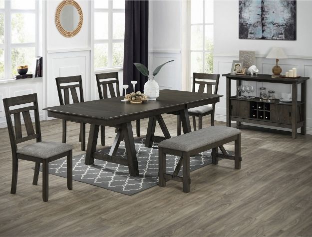 Maribelle in Wheat Charcoal Dining