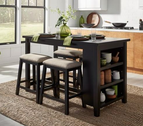 Brook Creek Island with Stools