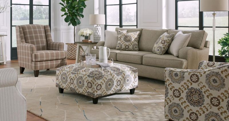 Crossroads Mink Sofa &amp; Loveseat
