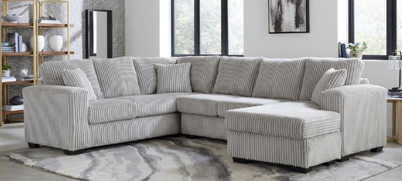 Ivory Sectional w/Chaise