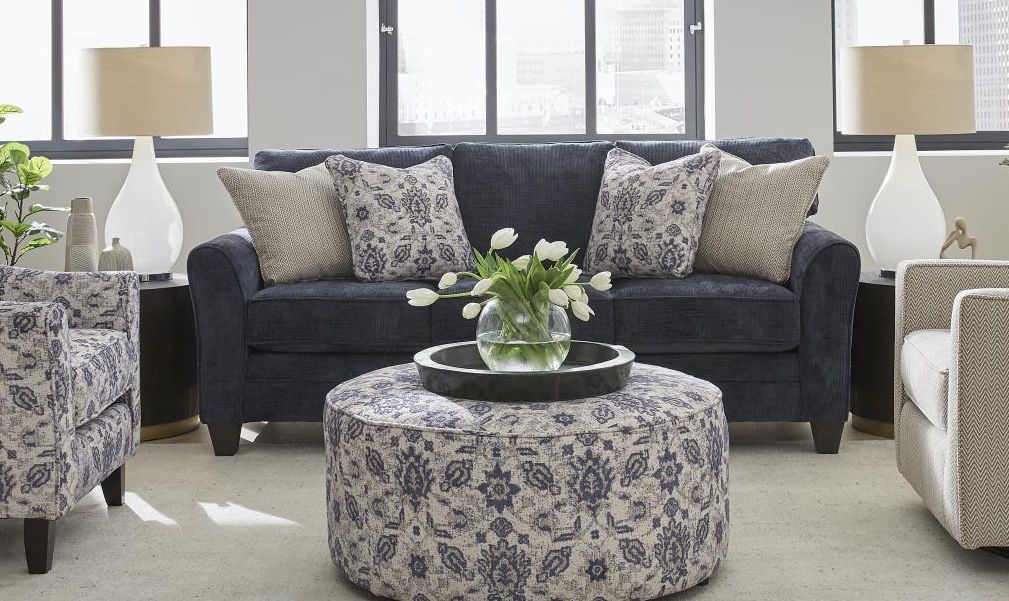 Wowza Navy Sofa &amp; Loveseat