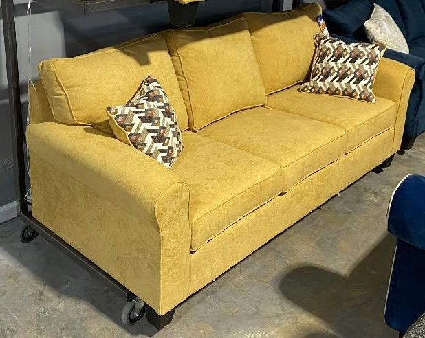 Sensational Gold Sofa &amp; Loveseat
