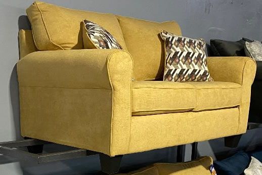 Sensational Gold Sofa &amp; Loveseat